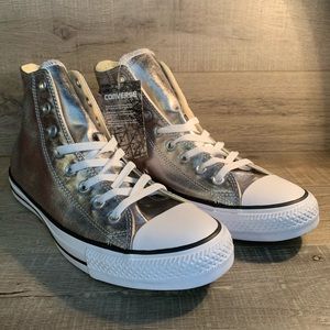 Converse CTAS Hi Gunmetal White Black Sneakers